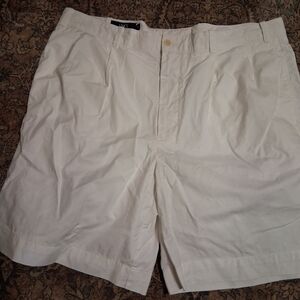 LINCS Men's White Pleated Shorts Size 40